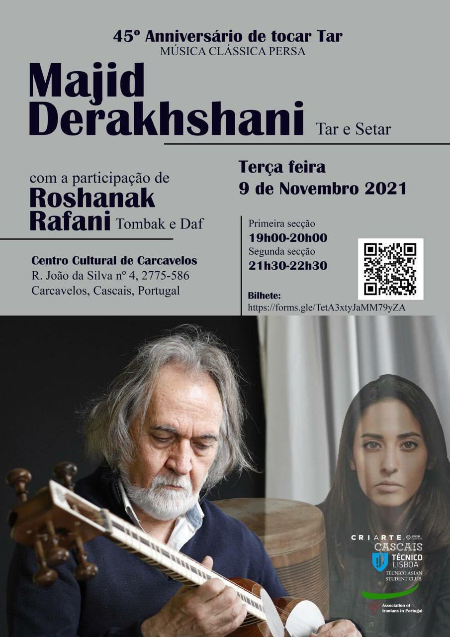 comemorando o 45º aniversário de "Tar" (Instrumento iraniano)