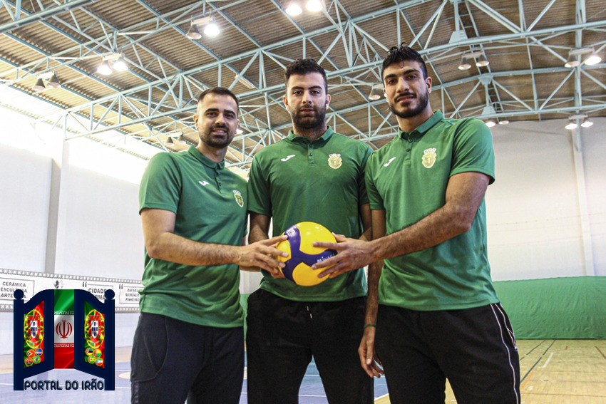 Voleibolistas iranianos em Portugal2